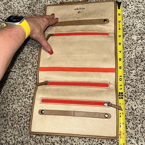 STELLA & DOT Striped Behold Travel Jewelry Case in excellent shape. - Picture 8 of 8